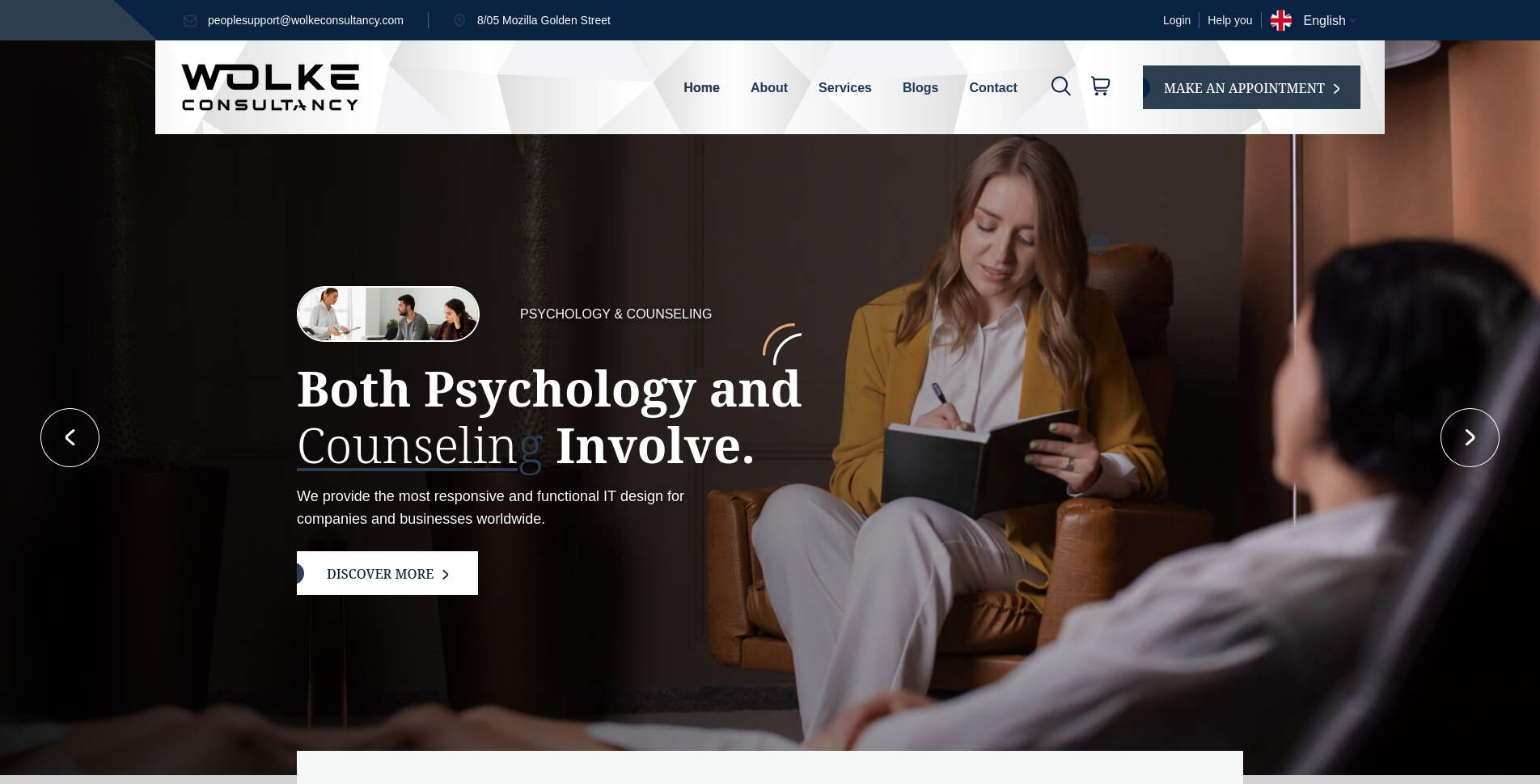 Mental health clinic website